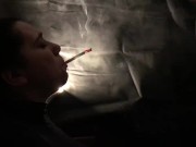 She destroys two cig in total dangling 12/16