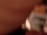 I let him out of Chastity and ride him reverse cowgirl he cums hard at 5:13 15/16