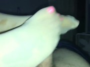 Girlfriends Tan Pantyhose Footjob 11/16