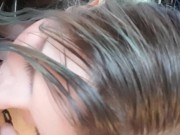 Alt Girl Doing Breath Play & Deepthroating Blowjob In Latex Dress 15/16