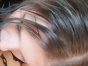 Alt Girl Doing Breath Play & Deepthroating Blowjob In Latex Dress 16/16