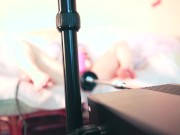 Fucking machine  Teen girl takes big black cock in her pussy 14/16