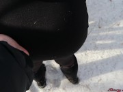 girl Was Fucked By Stranger In A Winter Park 6/16