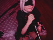 Cosplay Blowjob Sloppy Suck BBC with 2B 10/16