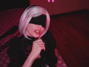 Cosplay Blowjob Sloppy Suck BBC with 2B 5/16