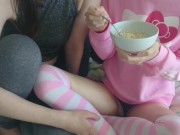 saying hi! have breakfast with us! || cute little vlog 1/16