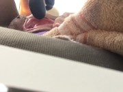 Testing new toy in parking before going home