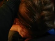 Commessa troia si fa scopare la bocca dal suo capo che le viene sulle tette 8/16