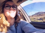 Horny Hiking - Risky Public Trail Blowjob - Real Amateurs Nature Porn - POV 1/16