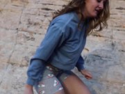 Horny Hiking - Risky Public Trail Blowjob - Real Amateurs Nature Porn - POV 6/16