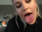 long tongue drool porn 14/16