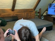 seduced while gaming - riding dick and pov cumshot 4/16