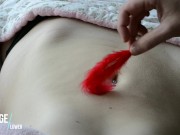 Soft Belly Tickling - Teen goose pimples - Romantic Massage RooM 16/16