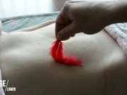 Soft Belly Tickling - Teen goose pimples - Romantic Massage RooM 2/16