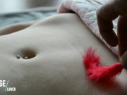 Soft Belly Tickling - Teen goose pimples - Romantic Massage RooM 6/16