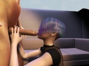 Huge Dick too big for Big Boob Teen - Moster Cock Blowjob 5/16