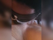 ebony lesbian licks and sucks juicy latina pussy (loud moaning)POV 7/16