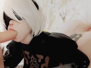 2b Yorha Threesome ANAL AND BLOWJOB 3D Animation with Sound 14/16