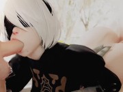 2b Yorha Threesome ANAL AND BLOWJOB 3D Animation with Sound 9/16