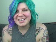 Chubby, Hairy Punk Girl Plays Jerk Off Instruction Game With You JOI 2/16