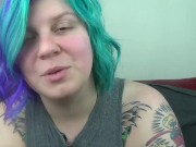 Chubby, Hairy Punk Girl Plays Jerk Off Instruction Game With You JOI 3/16