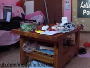 Puliscimi il cazzo troia! Creampie alla donna delle pulizie 3/16