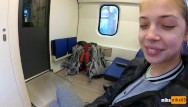 Oral sex on a train - Real public blowjob in the train pov oral creampie by mihanika69