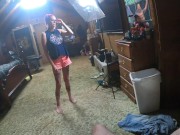 Chassidy Lynn - POV, Anal Caught my room mate Jerking off to my video!! 1/16