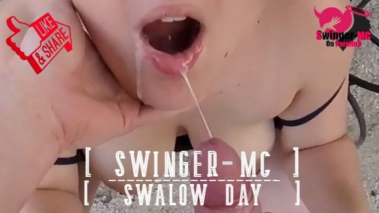 POV bitch takes liters of cum in public! swinger-mc facial cumshot - RedTube