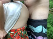 outdoor quickie - standing doggystyle in the garden 13/16