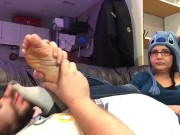 Nerdy Teen in Glasses Stinky Sock Removal, Foot Worship & BJ 2/16