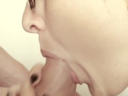 GREAT BLOWJOB ENDS WITH ORGASM.GENTLE CARESS FRENULUM AND GLANS PENIS 6/16