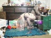 Stuffing my tiny pussy with a HUGE Bad Dragon toy! 6/16