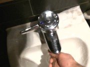 Club Manager Gets Her Bossy Butt And Mouth Fuck In Work Toilet!Pov Swallow 16/16