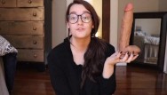 Crockreview porn - Reviewing trying to take 12 inch dildo
