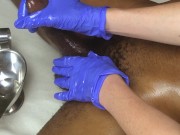 Patient gets Milked by NA with Gloves- ASMR - 5/16