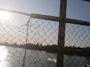 Really public, old railway bridge in Pori. Sucking and Fucking. 14/16