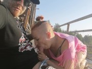 Really public, old railway bridge in Pori. Sucking and Fucking. 6/16