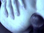 Intruder w/ BBC takes her pussy in the dark ~SLOWMO Cum Shot~ PUSSY EATING! 12/16