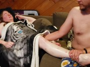 Long, sensual footrub brings her to a new kind of climax! 7/16