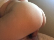 Girlfriend with big booty rides and fucks real good. Cumming with condom on 8/16