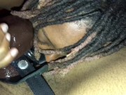 EBONY STUD GETS PUSSY SUCKED ON 8/16