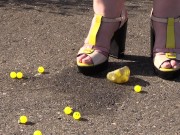 Feet trampled the ball as if it were your balls! Crush fetish. 11/16