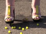 Feet trampled the ball as if it were your balls! Crush fetish. 13/16