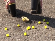 Feet trampled the ball as if it were your balls! Crush fetish. 15/16