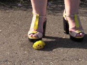 Feet trampled the ball as if it were your balls! Crush fetish. 6/16