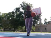 (Audio) Black Big Ass Twerk Outdoors Public Park Basketball - Cami Creams 2/16