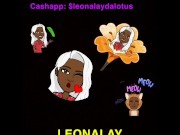 Ebony nerd slurping and riding 9inch dildo 1/16