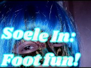 Hooded Petit girl gives her amazing first footjob! Lots of Cum! 1/16