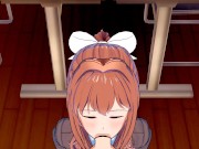 DDLC - Monika Sucks You Off After Creampie 16/16